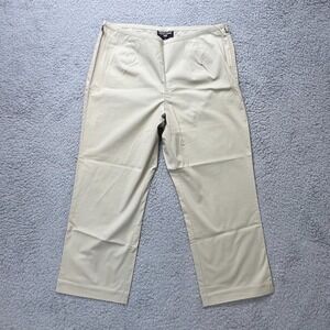 Ralph Lauren Polo Jeans Co Chino Capri Pants Strech Beige Women's Size 6 VTG NWT